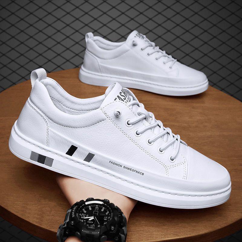 Promoção compre 1 leve 2 Tênis Masculino Flat Couro Legítimo