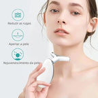 Massageador Elétrico Facial com Fototerapia Anti-Rugas