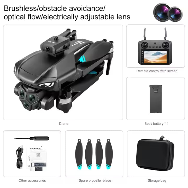 Novo drone m33 max profissional 4k/6k hd câmera dupla 5g wifi gps | PROMOÇÃO