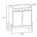Adega Bar Com 2 Portas 75x79cm