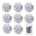 Kit Luminárias de Piscina RGB | Sem Fio Com Controle Remoto
