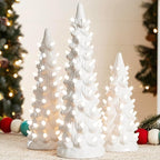 Mini Árvores de Natal com Led de Cerâmica