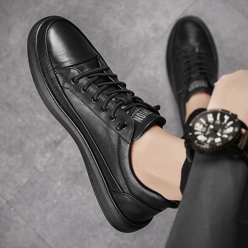 Promoção compre 1 leve 2  Tênis Masculino Flat Couro Legítimo