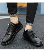 Promoção compre 1 leve 2  Tênis Masculino Flat Couro Legítimo