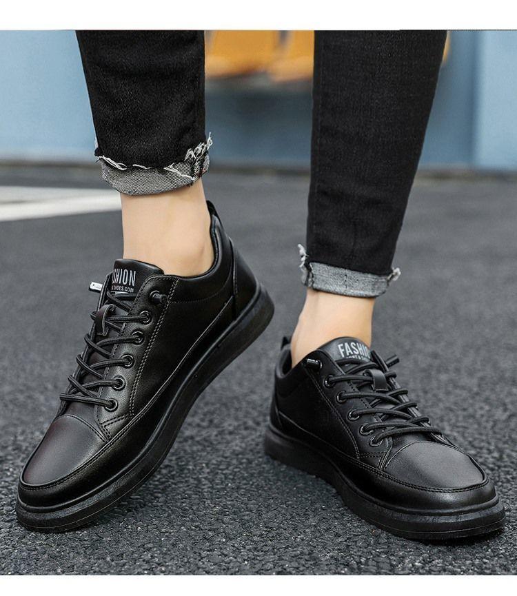 Promoção compre 1 leve 2  Tênis Masculino Flat Couro Legítimo